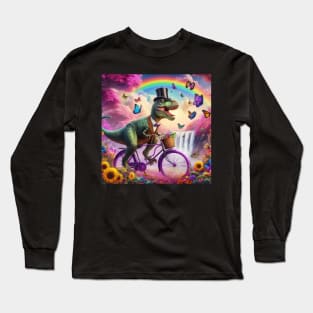 Happy Dino . Long Sleeve T-Shirt